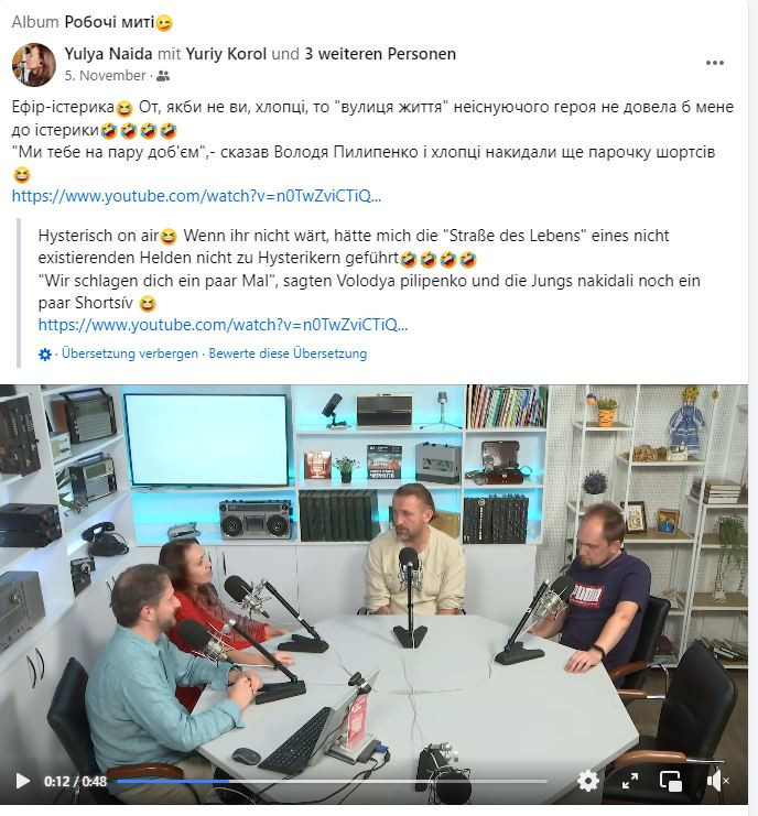 Yuri Kobol Volocymyr Pylypenko Radio Tschernihiw 11 2024 3